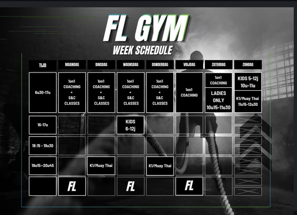FL Gym Weekrooster